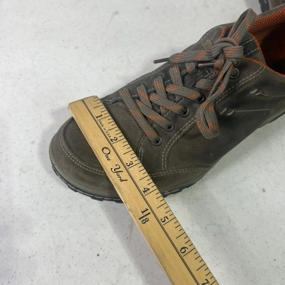 Ecco Receptor Technology Mens Brown Leather Hiking Shoes Sneakers Size 42